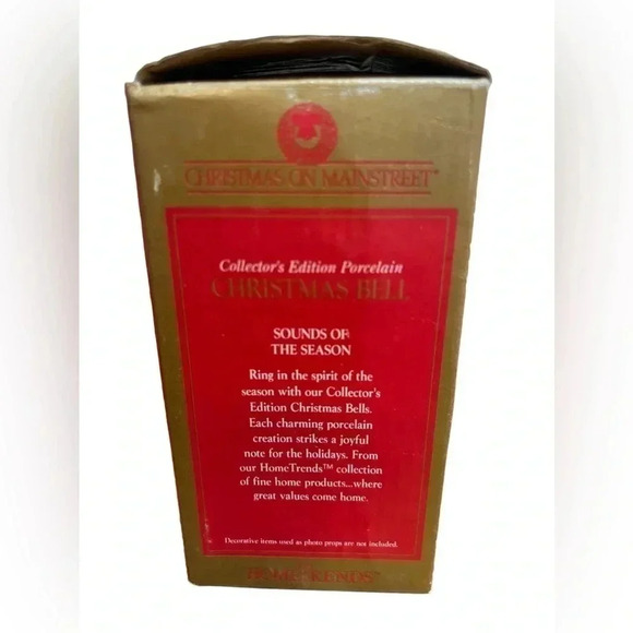 HomeTrends Vintage Christmas on Main Street  Santa Claus 4” Porcelain Bell - Picture 8 of 9